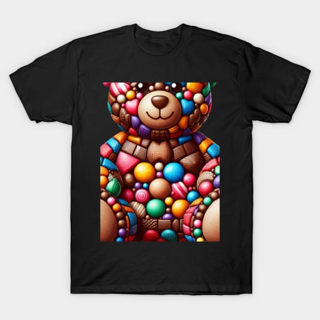 Candy Bear II T-Shirt by sonnycosmics